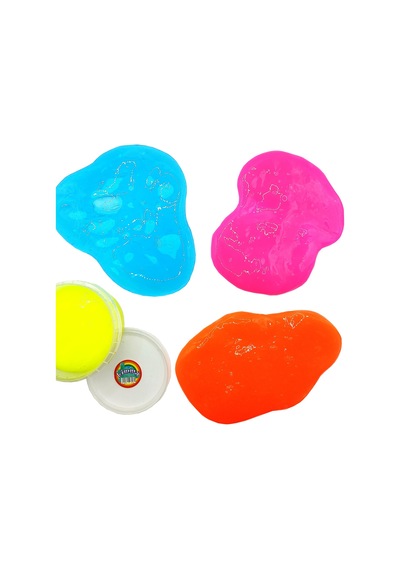 Slime Oyun Jeli Yuvarlak Kutu Polymer Slime Eğitici Oyun Seti - 2 Adet