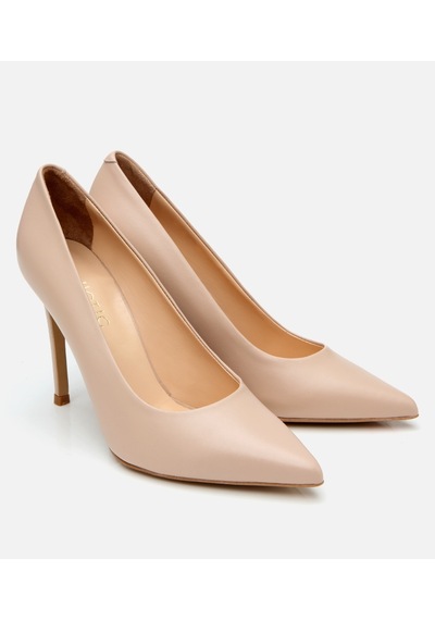 Hotiç Kadın Deri Bej İnce Topuklu Stiletto 01ayh303720a330 Naturel-nude Naturel