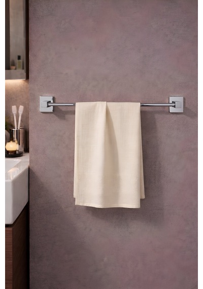 Sas Haus Yapışkanlı Krom Uzun Havluluk Duvar Tipi Delme Gerektirmez Banyo Havlu Askılığı S-101 Ktk Siyah