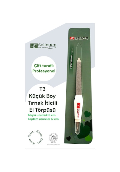 Solingen T3 Törpü Kısa Boy, Tırnak İtici Dahil