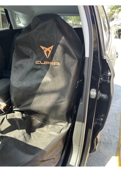 Oto Koltuk Kılıfı Servis Koruma Kılıf 2 Adet Baskılı Cupra