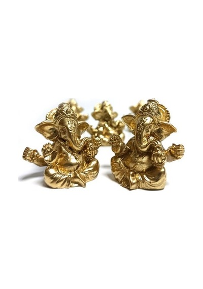 Cajuart Minyatür 5 Cm Hint Ganesh Fil Buda Biblo Teraryum Süs