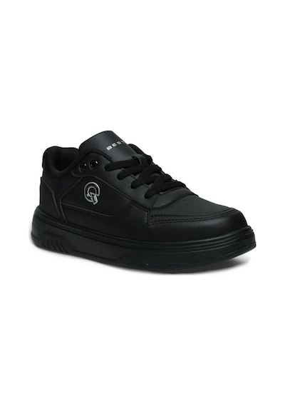 Best Of 2081-26 Cilt Deri Anatomik Bağcıklı Sneaker 36-40 Siyah
