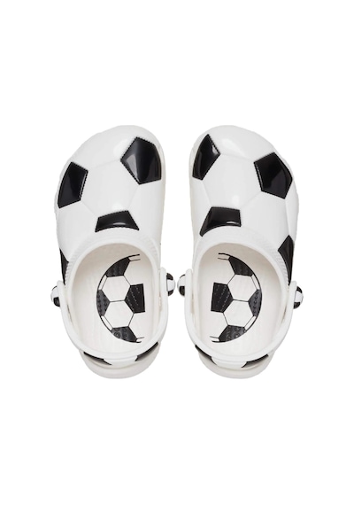 210023-103 Crocs Classic Soccer Ball Clog T Çocuk Terlik Beyaz 210023-103 Beyaz Siyah
