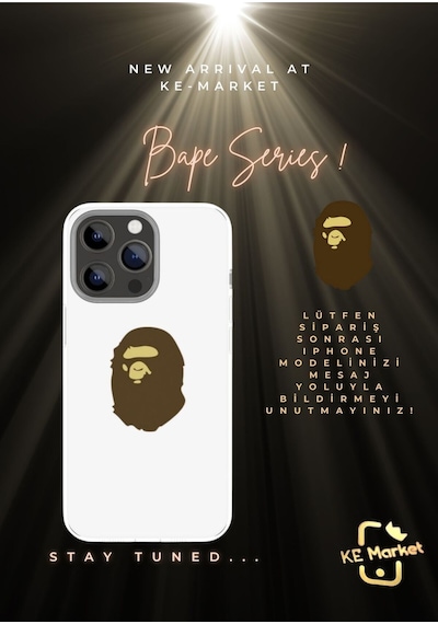 Apple Uyumlu iPhone Bape Series Tüm Modellere Kılıf 678x111213141516 Plus
