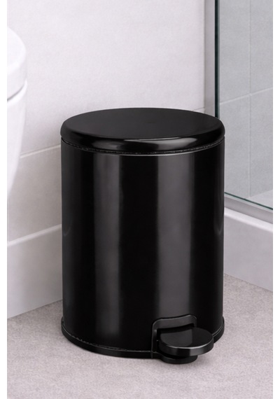Primanova Cigo Compact 3 Lt Banyo Mutfak Ofis Çelik Çöp Kovası - Siyah