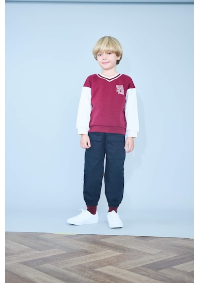 Defacto Erkek Bebek Jogger Paça Gabardin Pantolon D3363a525wnbk56 Siyah-bk56