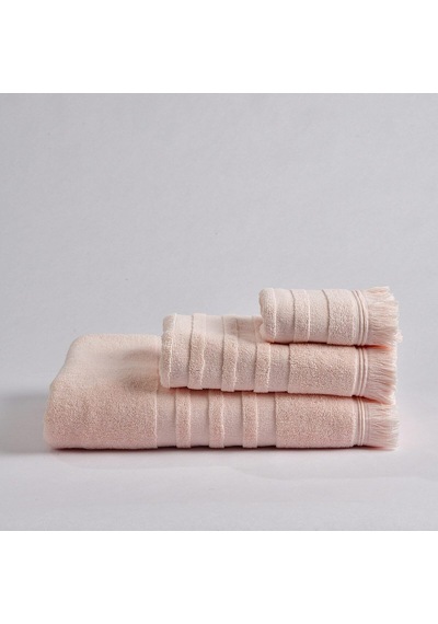 Senza Saçaklı Pamuk Banyo Havlusu Pembe 90x150 Cm Çok Renkli
