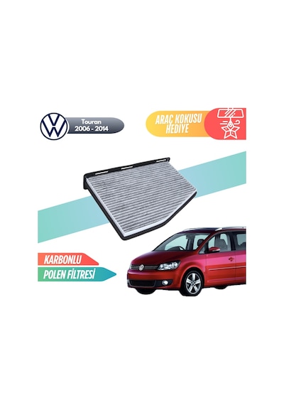 Vw Volkswagen Touran 2006-2014 Model Karbonlu Polen Klima Filtresi