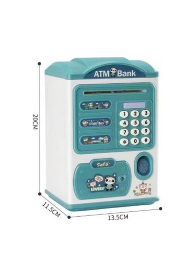 Yeşil Parmak Izi Ve Şifreli Elektronik Atm Kumbara Otomatik Para Çekme Özellikli, Güvenli Çocuk Kumbarası - 881985231