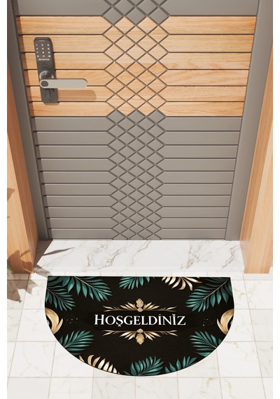 Rugmood Modern Dijital Paspas Kapı Önü Paspası Çok Renkli