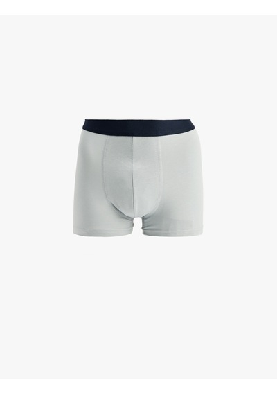 Koton Pamuklu Desenli 3'lü Boxer Seti Mavi Desenli 6slm90017mk