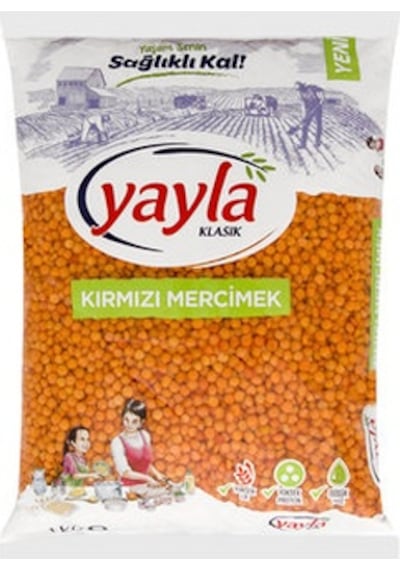 Yayla Kırmızı Mercimek 2 x 1 KG