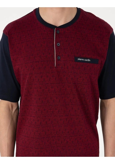 Pierre Cardin Erkek Kısa Kol 3'lü Şortlu Jakarlı Pijama Takım Kutulu Damat Çeyiz Set Bordo Pierre Cardin Erkek Kısa Kol 3'lü Şortlu Jakarlı Pijama Takım Kutulu Damat Çeyiz Set Bordo