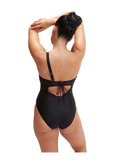 Speedo Spdscu Asymtrc 1pc Af Blk Kadın Yüzücü Mayosu 8-0036990001 Siyah