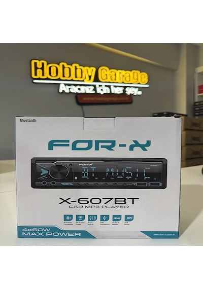 For-x X-607bt Oto Teyp 4x60 Usb Aux Bluetooth Sd Hızlı Şarj