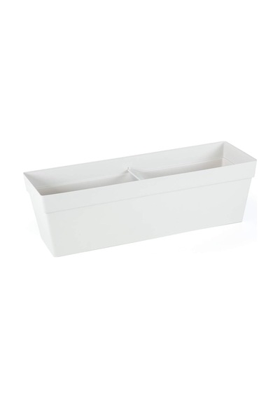 Ayrex Yb02 Yalı Balkon Saksı Drenaj Aparatlı 51,5cm, 10,8 Litre Kirli Beyaz Genel