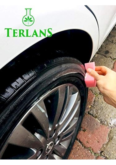 Terlans Lastik Parlatıcı 1 Litre & Uygulama Süngeri Tire Cleaner Extra Glossy