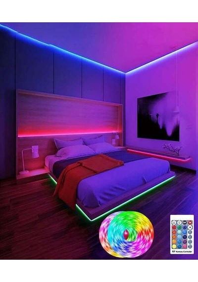 5 Mt Rgb Kumandalı / Animasyonlu Şerit Led Tak Çalıştır