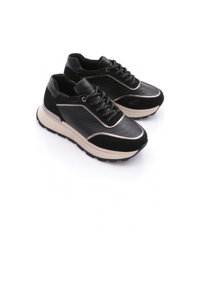 Dgn 81185 Kadin Sneaker Ayakkabi Siyah