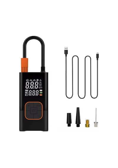 Dijital Kablosuz Usb 2 2000mah Göstergeli Oto Lastik, Bisiklet Hava Pompası Kompresörü