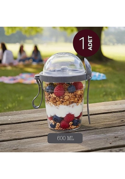600 Ml Grano Müsli Kabı Kaşıklı Hazneli Meyveli Yoğurt Kabı Piknik İş Atıştırmalık Gevrek Diyet Tutamaçlı Müsli Granola Süt Bardağı Gıda Saklama Kabı 1, Krem 600 Ml Grano Müsli Kabı Kaşıklı Hazneli Meyveli Yoğurt Kabı Piknik İş Atıştırmalık Gevrek Diyet Tutamaçlı Müsli Granola Süt Bardağı Gıda Saklama Kabı 1, Krem
