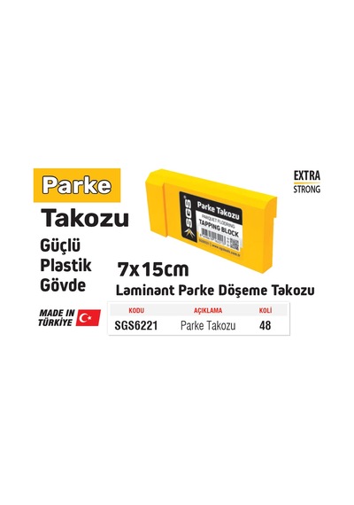 Sgs6221 - 7 X 15cm Plastik Parke Döşeme Takozu