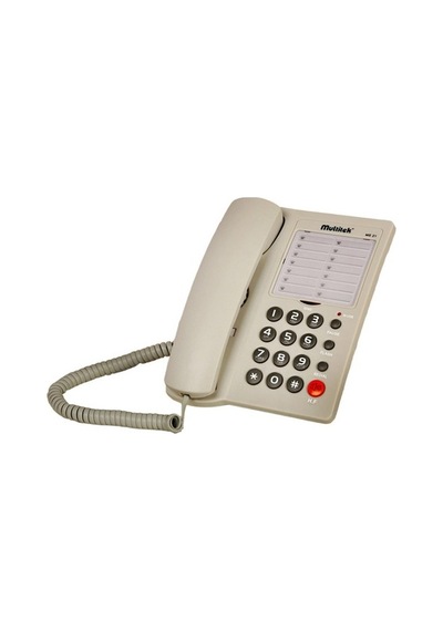 Multitek MS 21 Kablolu Telefon Krem