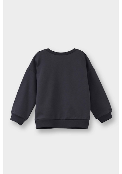 Defacto Kız Bebek Disney Lilo & Stitch Bisiklet Yaka Sweatshirt G0059a525wnar1 Antrasit-ar1