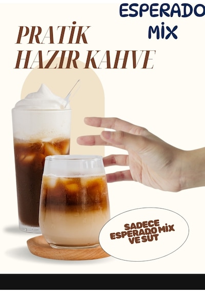 Çabuk Kahve Vanilya Karamel Aromalı Soğuk/sıcak Kahve Mix 2 Li Set 750 Ml Çözünebilir