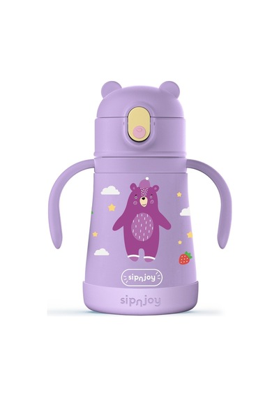 Sipnjoy - Sippypals Çocuk Su Termosu 360 Ml - Mor