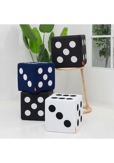 Missidea Minderkit Eğitici Zar Minder 33x33 Cm - Beyaz Anaokulu Ve Kreş Donanımı-1 Adet