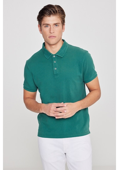 Ac&Co / Altınyıldız Classics Erkek Koyu Yeşil Slim Fit Dar Kesim Polo Yaka Kısa Kollu Tişört 4A4820200001Kyls Yeşil Ac&Co / Altınyıldız Classics Erkek Koyu Yeşil Slim Fit Dar Kesim Polo Yaka Kısa Kollu Tişört 4A4820200001Kyls Yeşil