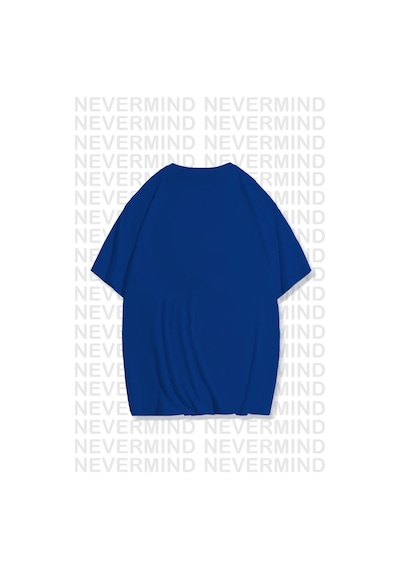 Nevermind Sevgili Kombini Sevimli Köpek Ve Kalp Baskılı Oversize Unisex Çif Lacivert