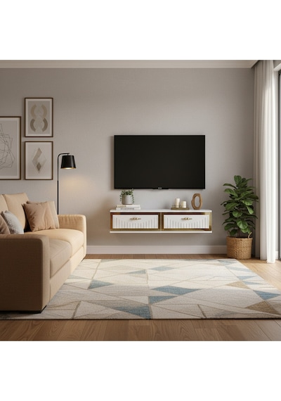 Tda1206bs Tuna120 Duvara Montaj Tv Stand Beyaz-silver 120cm