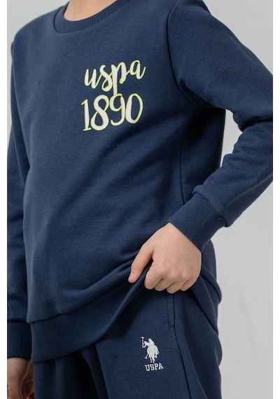 U.S. Polo Assn. Erkek Çocuk Baskılı Mavi Uzun Kol Eşofman Takımı Us2619-c-v1 Us2619-c-v1