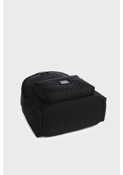 Emporio Armani Tamamı Logolu Ayarlanabilir Askılı Sırt Çantası Erkek Sırt Çantası Em006665 Af28798 Uc001 Siyah