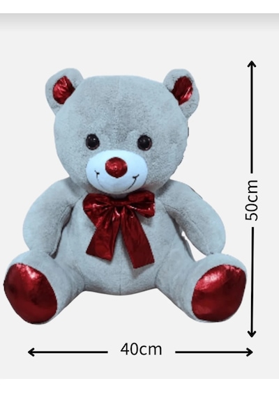 Peluş Ayı Papyonlu Ayıcık Açık Bej