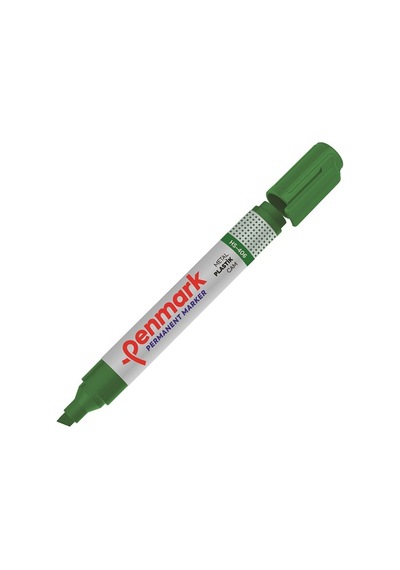 Penmark Markör Permanent Kesik Uç Yeşil Hs-406 Çok Renkli