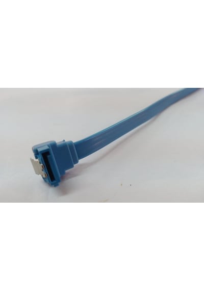 Sata Data Kablo - Klipsli - 90 Derece - 50 Cm - Mavi