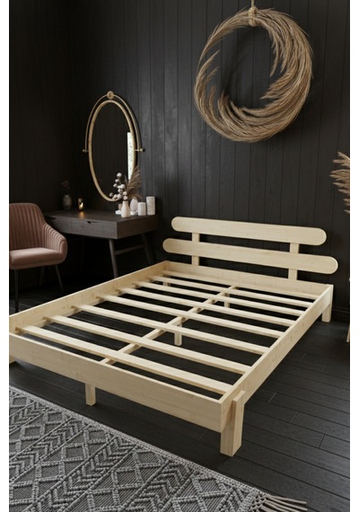 Renazzo Damla 2 Başlıklı Masif Ahşap Karyola Vernik 120x200 Vernik - 120 X 200 Renazzo Damla 2 Başlıklı Masif Ahşap Karyola Vernik 120x200 Vernik - 120 X 200