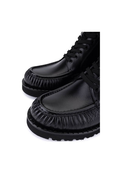 Tamer Tanca Erkek Hakiki Deri Siyah Casual Bot 987 1004 Erk Bot Sk25-26 Sıyah Siyah