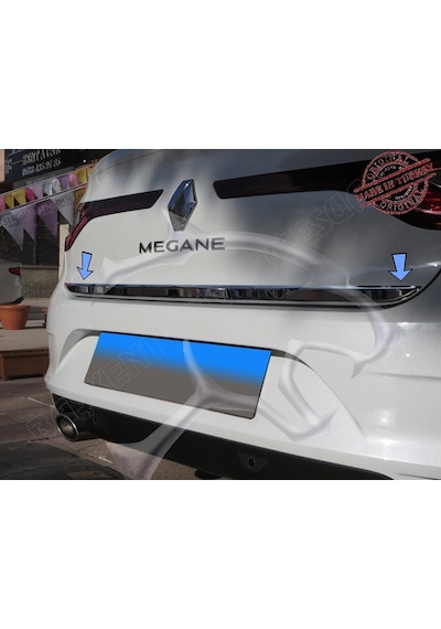 Renault Megane 4 Sedan Krom Formlu Bagaj Alt Çıtası 2016 Üzeri