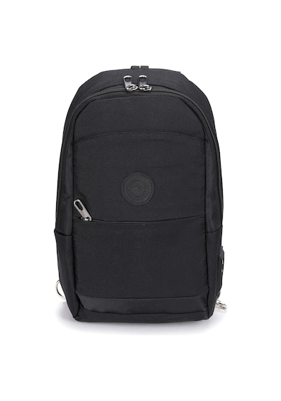 Strong Kulaklık Çıkışlı Tek Kol Göğüs Ve Sırt Çantası ,çapraz Çanta Body Bag Tk01 Siyah