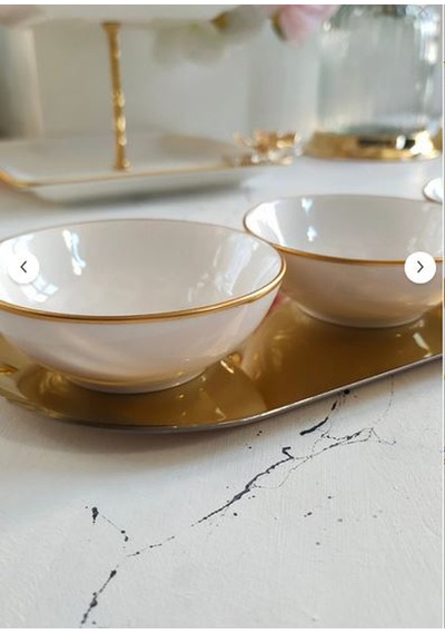 Regna Home Fine Living Trio Bowl Set -4 Parça Beyaz
