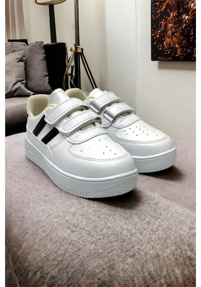 Çocuk Sneaker Spor Ayakkabı Beyaz-siyah 001