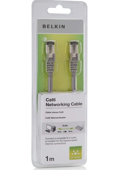 Belkin 1M Gri Cat6 Kablosu