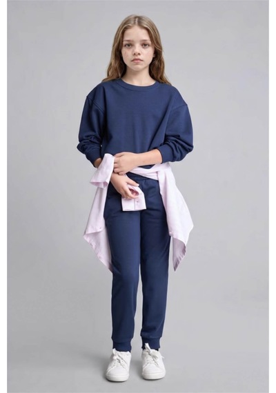 Defacto Jogger Lacivert Kız Çocuk Eşofman Altı Y1226a6/nv241