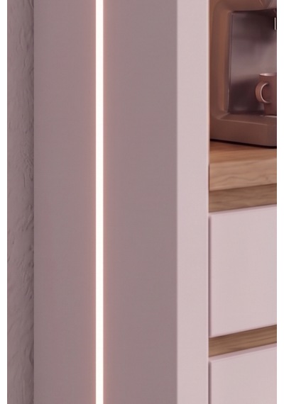 Nero Kahve Köşesi 130 Cm   Gri-karbon