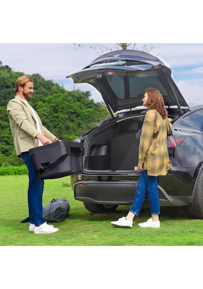 T35 12/24volt 33litre Tesla Model Y İle Uyumlu Kompresörlü Outdoor Oto Buzdolabı